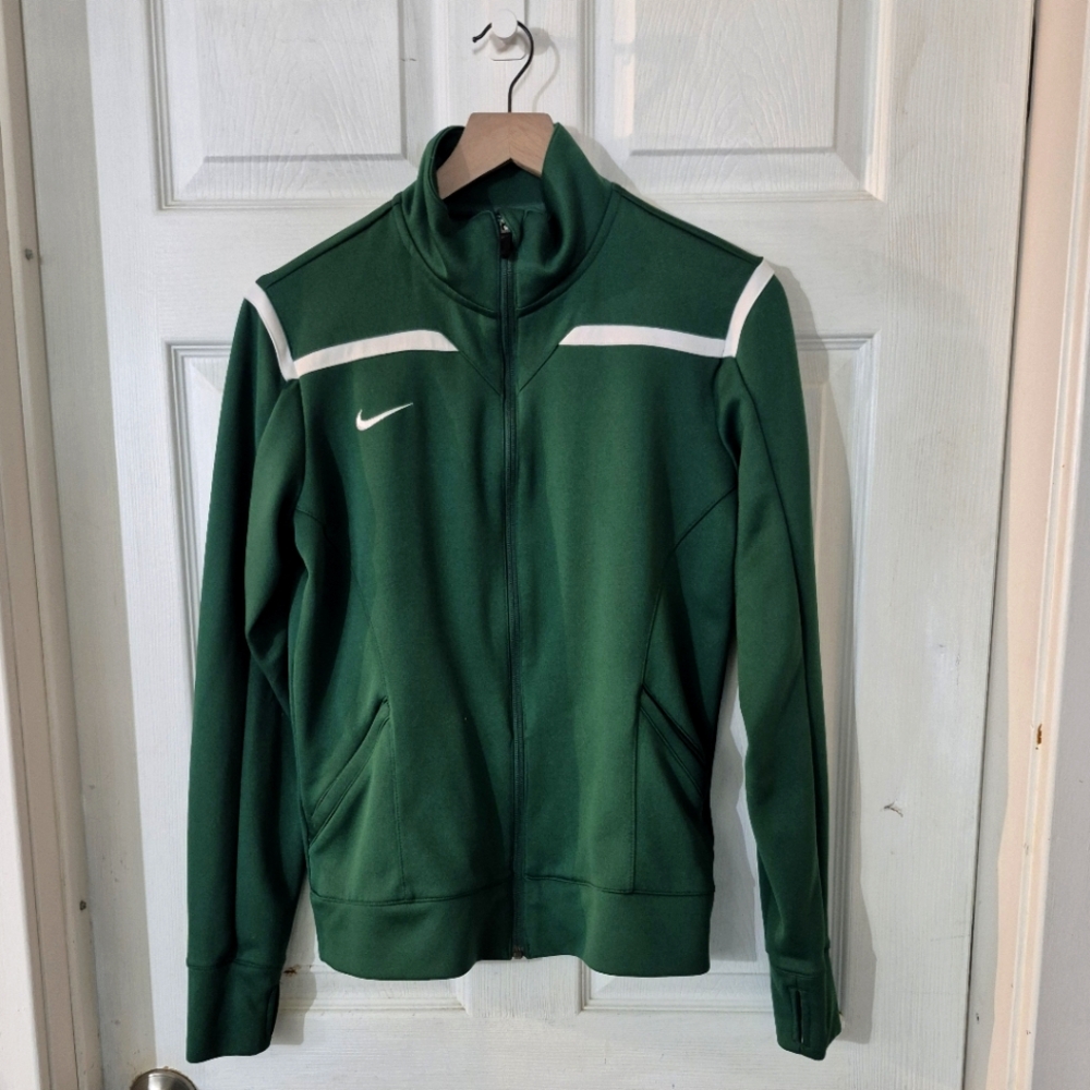 Women's Green Nike Track Jacket Sz M
